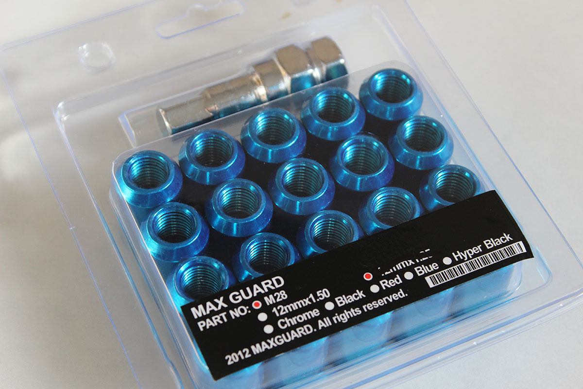 Гайки колесные - Max Guard синие - Japan Wheels