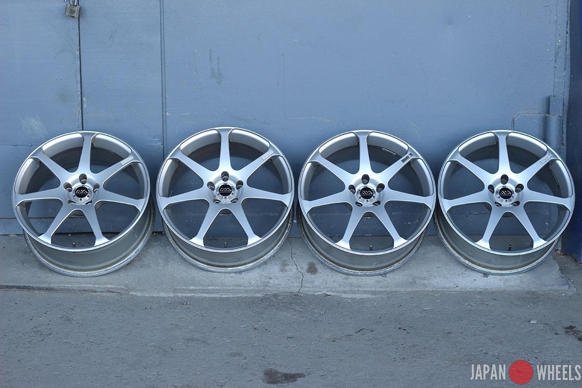 美品☆AVS ADVAN MODEL7 8j+45 9j+45 4本セット Диски Yokohama AVS Model 7 - Japan Wheels